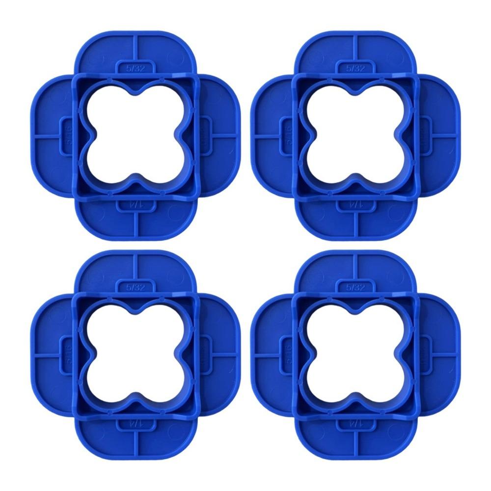 1/4/6Pcs Thickened 4-in-1 Multi-Size Deck Spacer Tool Plastic Reusable Floor Seam Width Tool Multi-function Deck Spacers