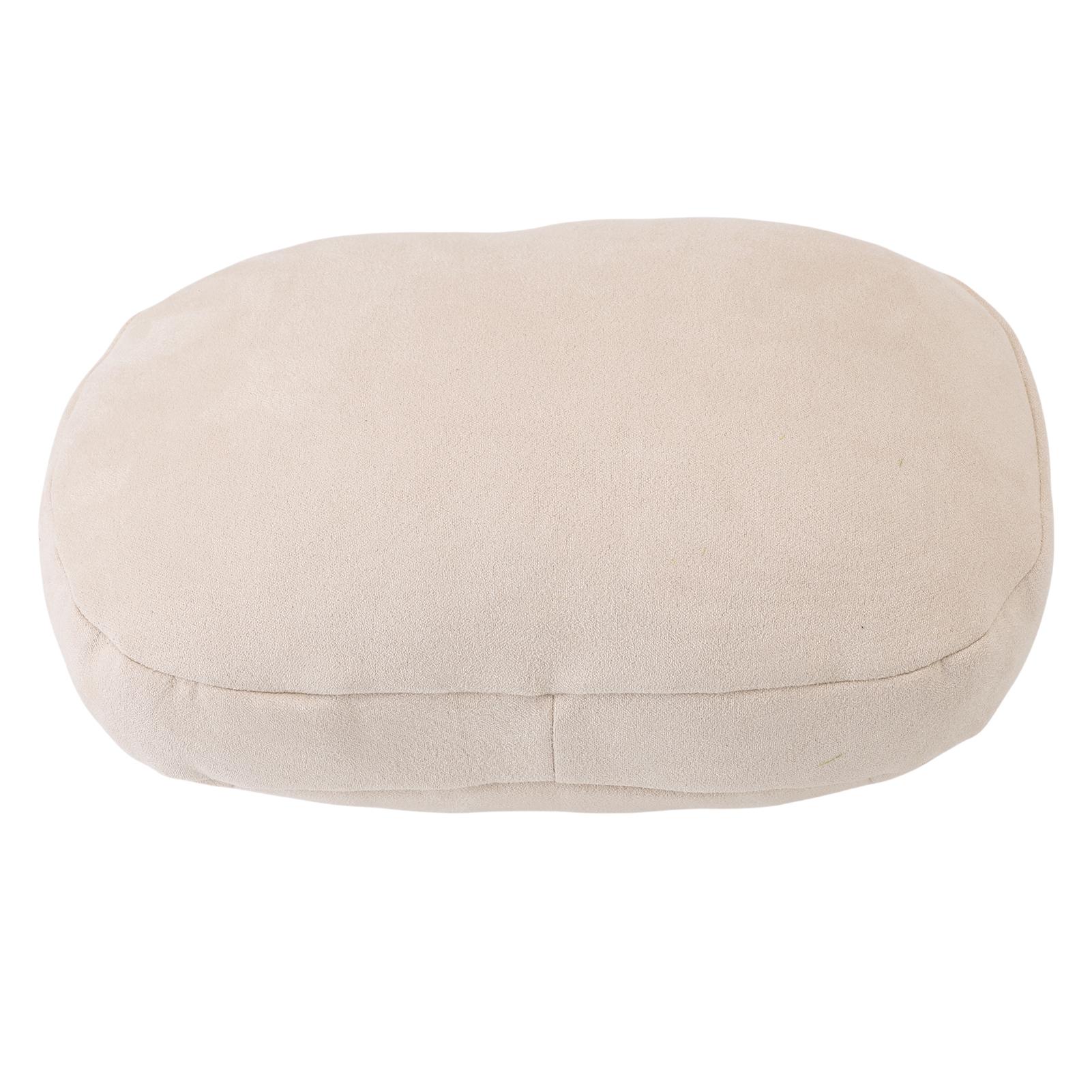 

Car Headrest Neck Pillow Lumbar Support Pillow 2 in 1 Ergonomic Pebble Shaped Cotton Removable Soft Back Cushion for