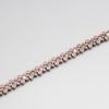 Womens Red Copper Bracelet With Neodymium Magnet Vintage Style Round Geometric Design