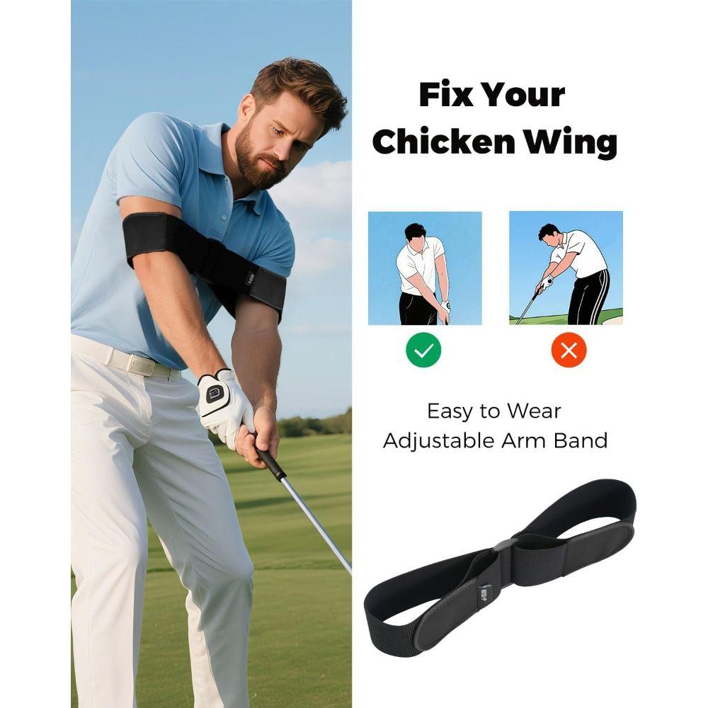Elastic Golf Swing Training Aid Adjustable Golf Swing Strap  Golf Training Accessories