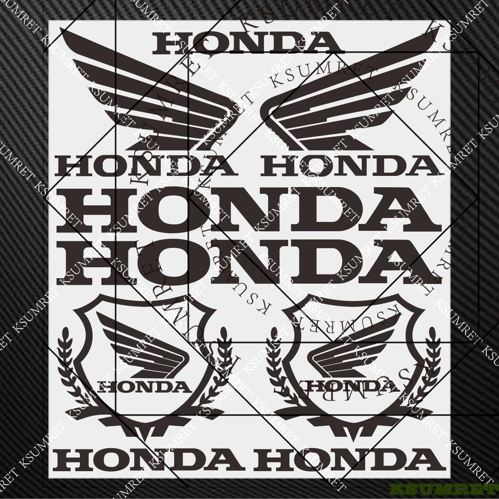 For Honda Stickers Motorcycle Sticker Decal Skateboard Helmet Fuel Tank Tail Box Decals