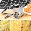4 In 1 Cheese Shredder Ultra Sharp Rotary Cheese Grater Garlic Ginger Shredder Manual Stainless Steel for Parmesan Cheese Garlic