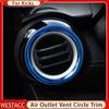 2Pcs Stainless Steel Car Front Side Air Conditioning Vent Outlet Cover Trim Sticker for Nissan Kicks 2017 - 