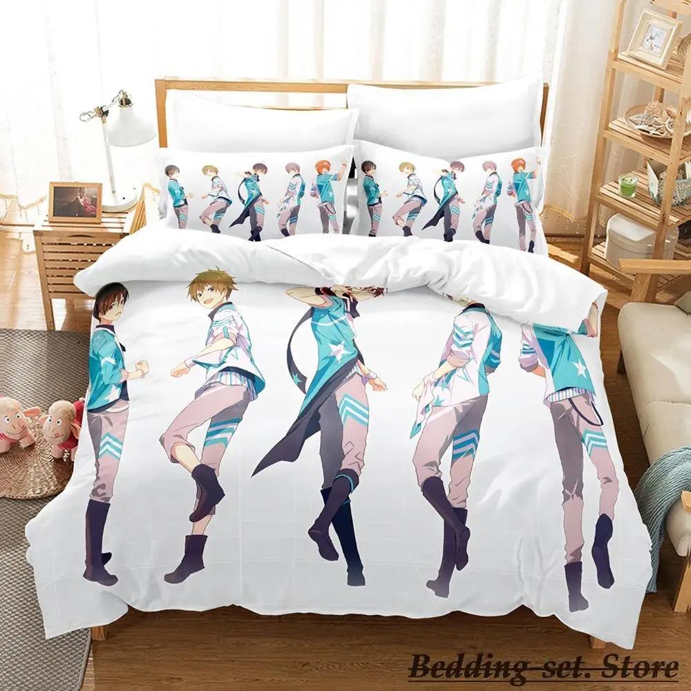THE iDOLM@STER SideM Bedding Set Single Twin Full Queen King Size Bed Set Adult Kid Bedroom Duvetcover Sets Anime Bed