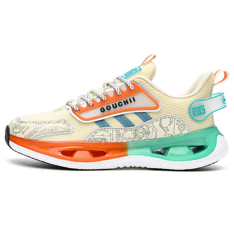 Autumn popular popcorn rubber non-slip wear-resistant sports running shoes mesh breathable couple trendy casual shoes