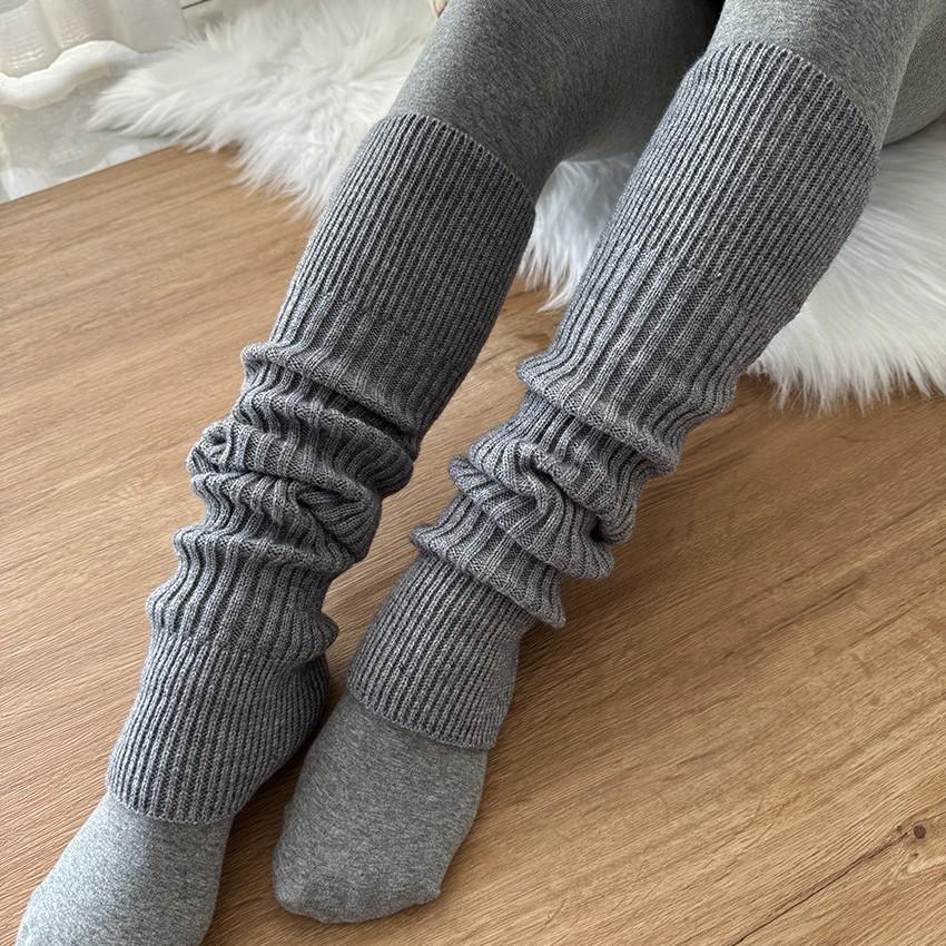 

Длинные носки для женщин гетры со штрипками осенне-зимние выше колена манжеты для ботинок для девочек вязаные гольфы носки L