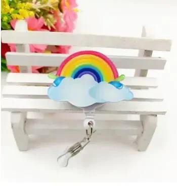 New Nurse Doctor Retractable Badge Reel with Horizontal Style Students ID Business Card Work Card Badge Holder Office Supplies