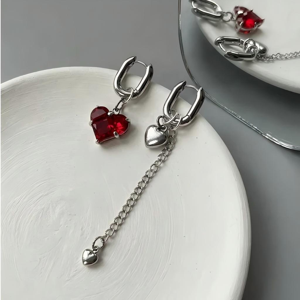 Punk Statement Ear Cuff Clip Earrings for Women Silver Color Crystal Angel Wings Dangle Earrings Wedding Party Trendy Jewelry