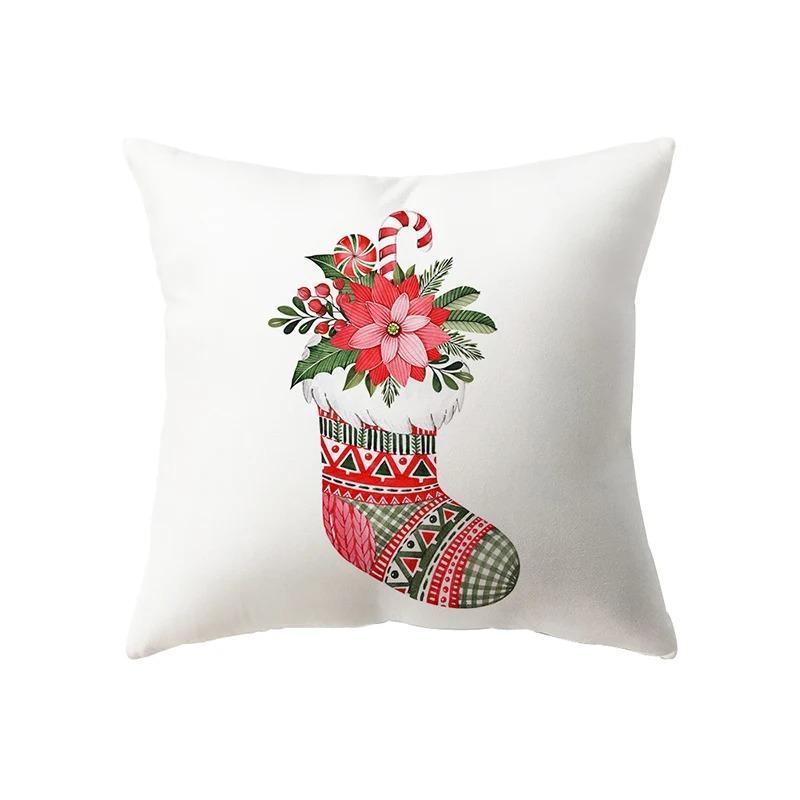 Christmas Themed Pillowcases Car Accessories Office Santa Claus Living Room Sofa Home Pillowcases