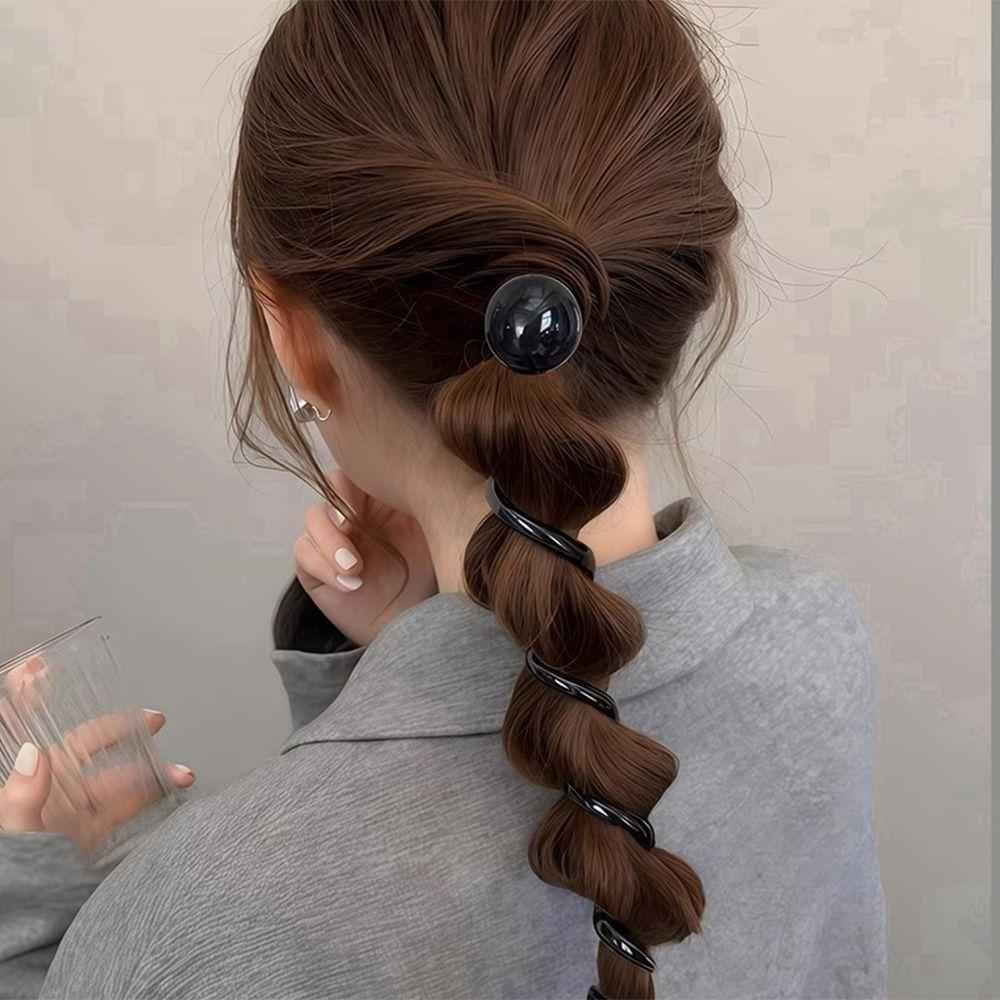 3Pcs Elastic Hair Ties Vintage Women Scrunchie Temperament Telephone Wire Hair Bands Women