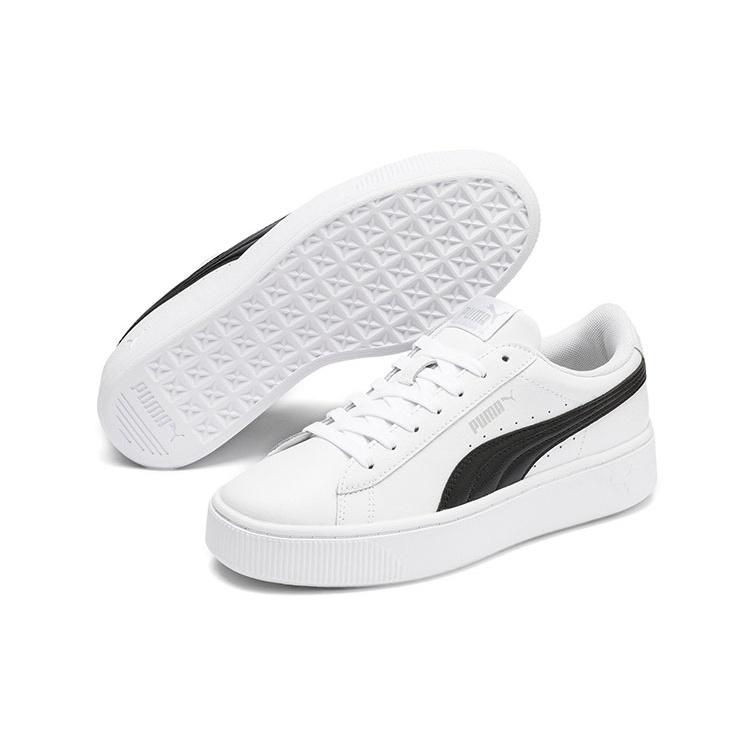 (WMNS) PUMA Vikky Stacked 'White Black' Women's 369143-07