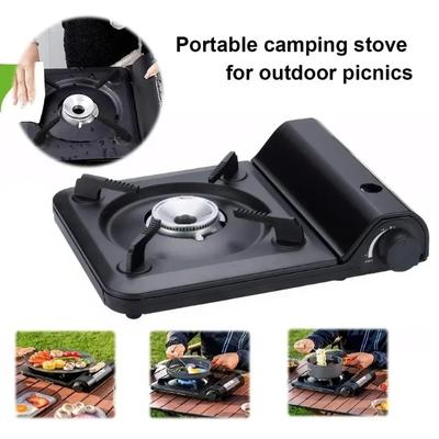 New Portable Single Burner Camping Gas Stove  Automatic Ignition Cassette Stove for Indoor Outdoor Cooking Hiking Picnic