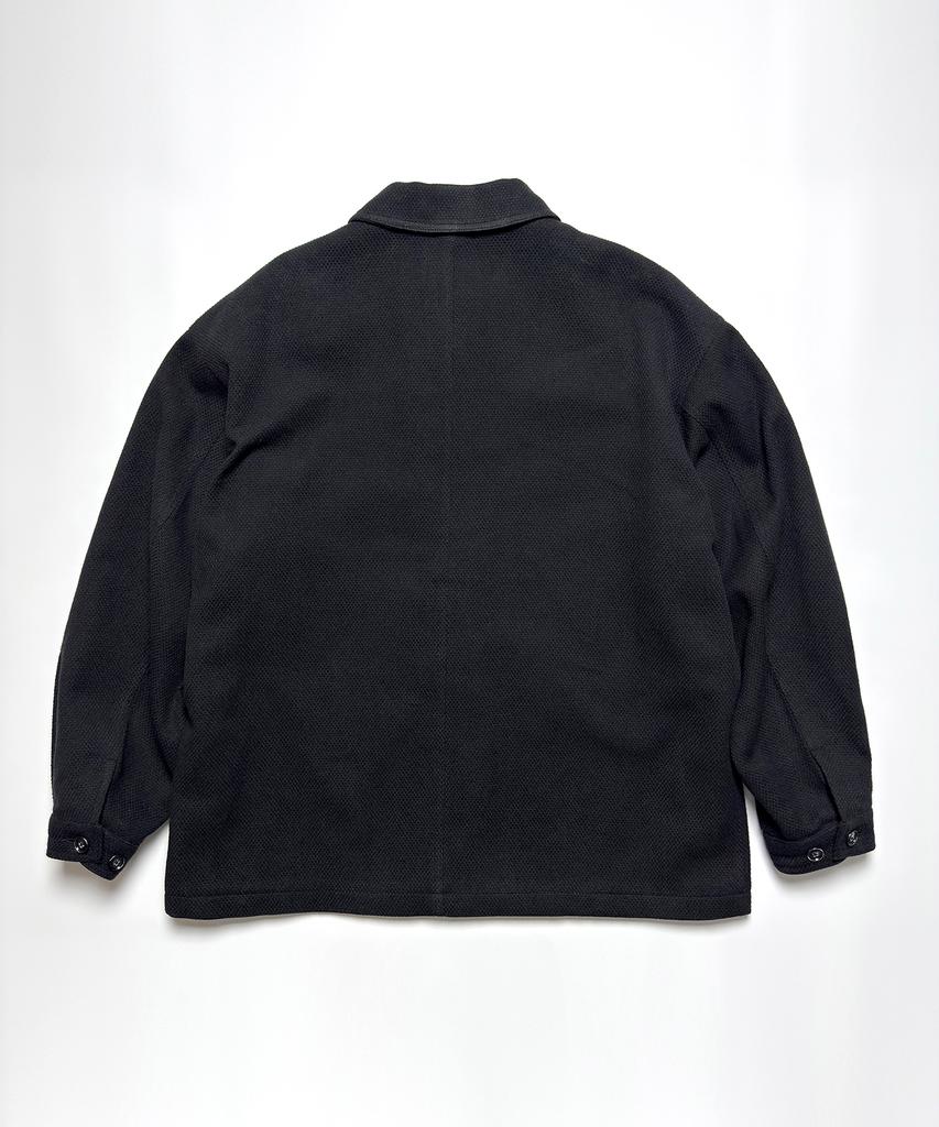 City Street Sashiko French Work Jacket - Black