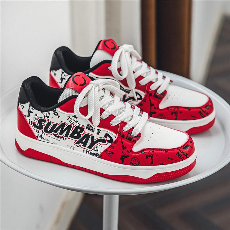 

Брендовая мужская повседневная спортивная обувь из дышащей кожи, дизайнерская спортивная обувь, мужская модная плоская обувь для скейтбординга, мужская 39