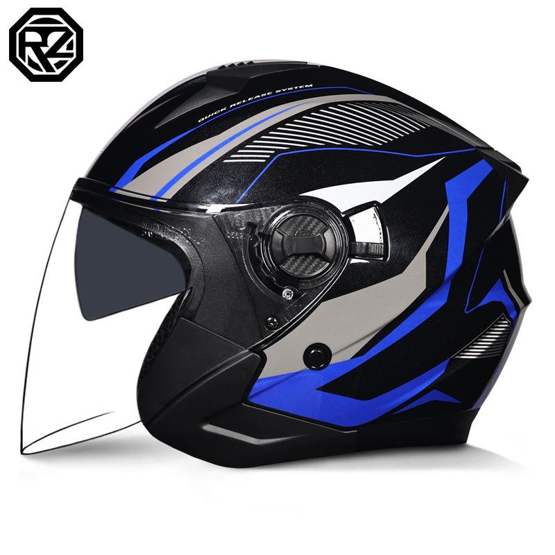 Electric bike helmets for men and women, summer retro half helmets, all-season breathable and lightweight helmets for riding