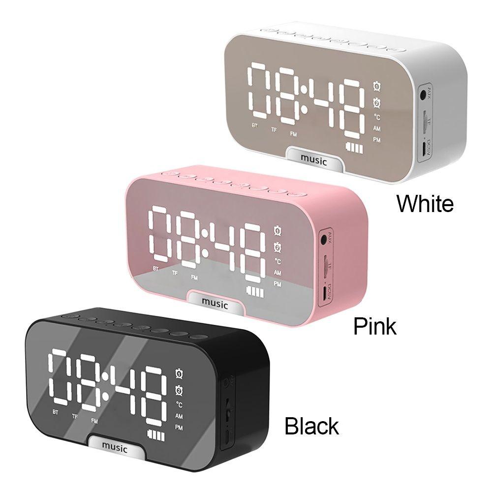 Large LED Screen Display Alarm Clock Bluetooth Bluetooth Speaker Desktop Clocks  Students