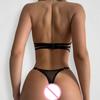 Women'S Two Piece Sets  Sexy Lingerie Erotic Costumes Tank Tops Thong Hollow Fishnet Party Outfit Backless Underwear Intimate