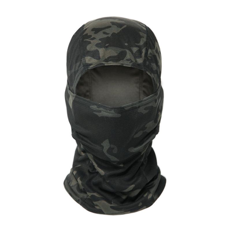 Camouflage Sturmhaube Vollgesichtsschal Outdoor Aktivität Ski Radfahren Vollgesichtsabdeckung Winter Hals Kopfwärmer Taktischer Schal Mütze Helm-Innenmütze