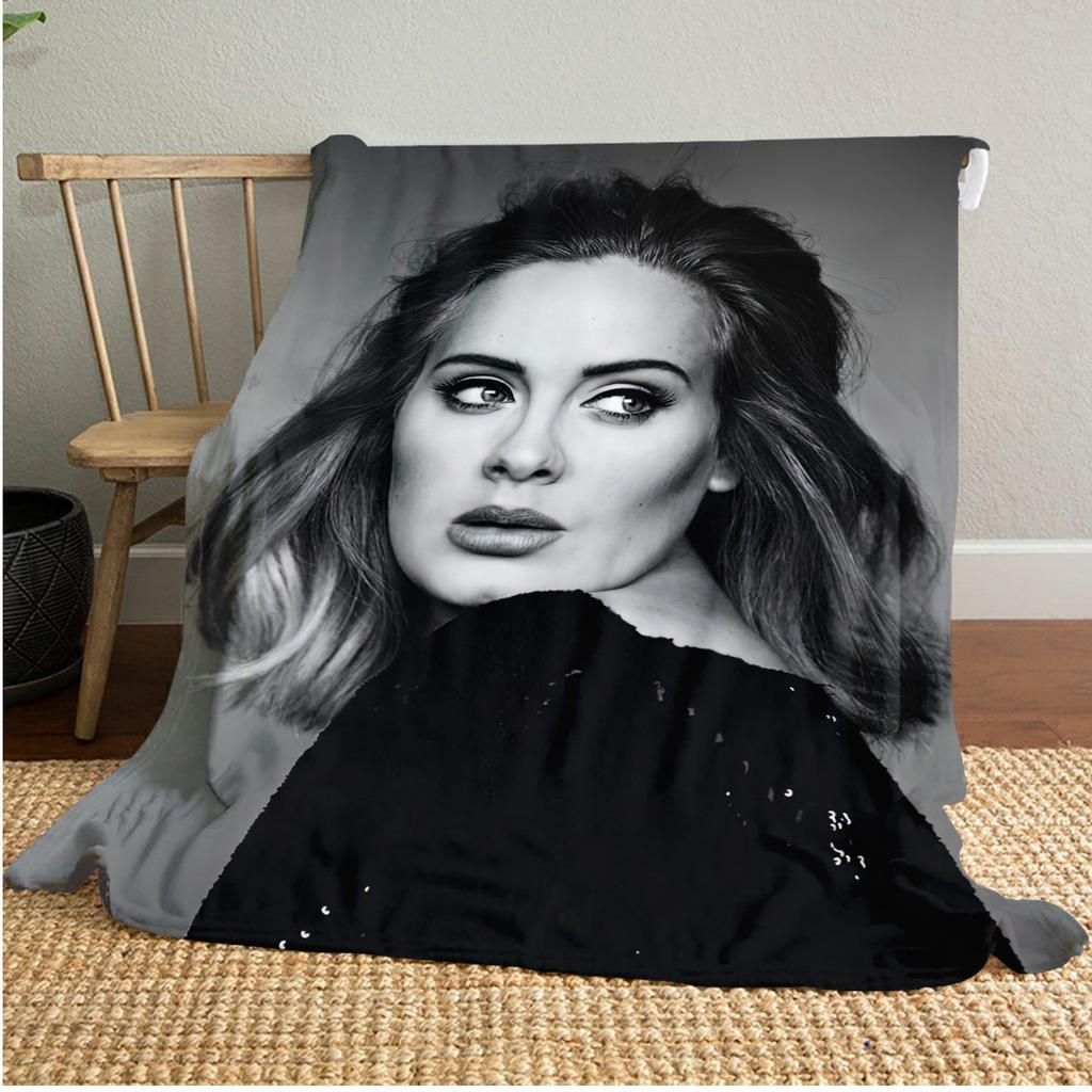 ADELE Plush Blanket Soft Comfortable All Seasons blanket Sofa Office Naps blanket Outdoor Travel throw Perfect Gift