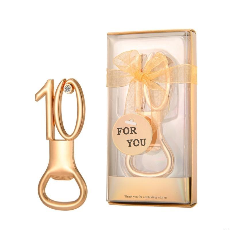 

Golden Color Beer Opener Bottle Opening Tool for Birthdays and Anniversaries X3UC