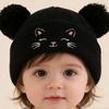 Hip Hop Baby Winter Hats Double Pom-Pom Warm Bonnet Fashion Kids Knitted Caps  Outdoor