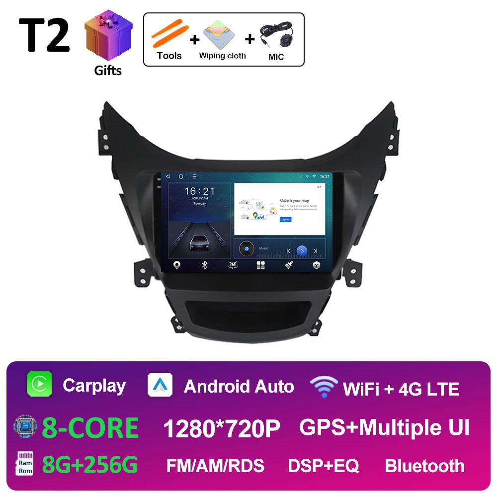 For Hyundai Elantra Avente I35 2011 2012 2013 2014 2015 Cooling Fan Car Video Radio Multimedia Player GPS Navigation Accessories