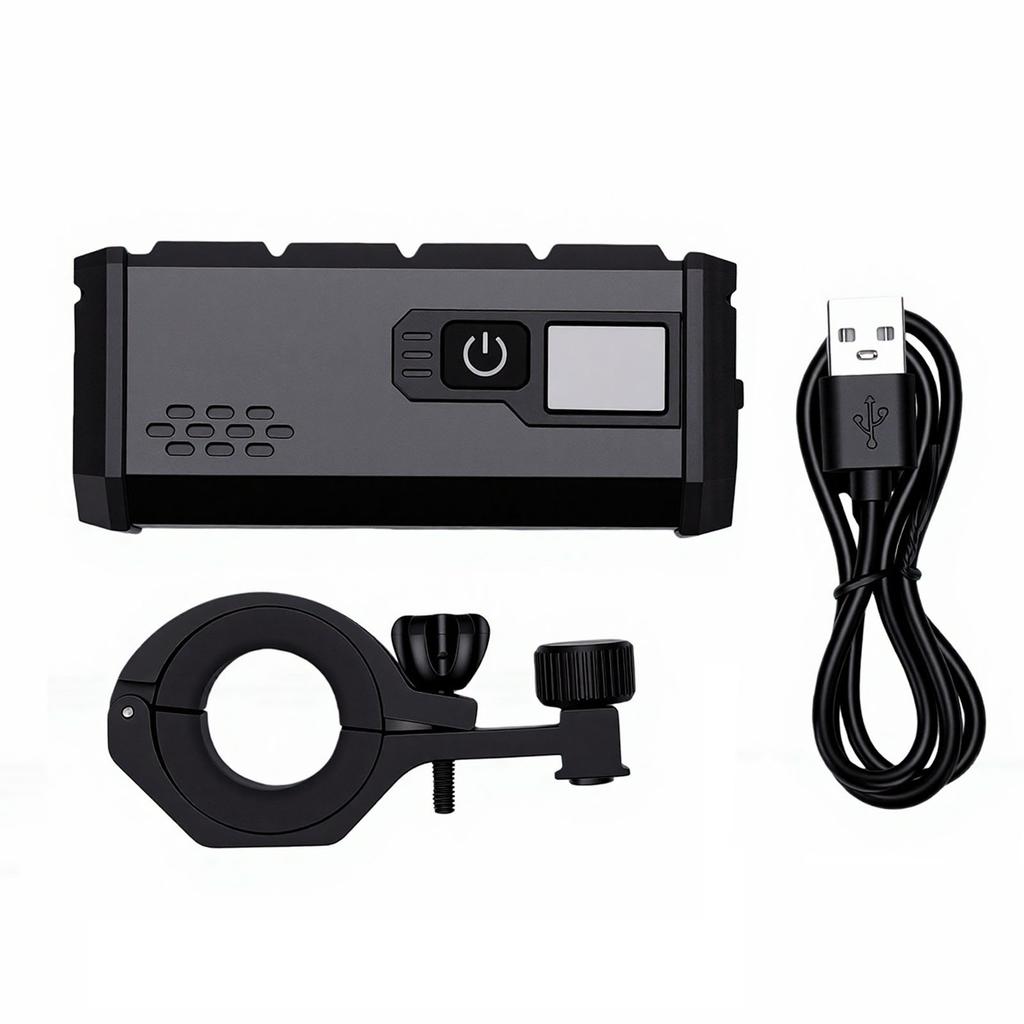 LED Bike Front Light High Brightness Rechargeable Cycling Headlight for Mountain Road Night Riding
