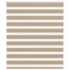 VidaXL Store Zèbre Marron Sable Largeur Du Tissu 120,9 Cm Polyester, Store À Enrouleur Zébré, Store Zébré Pour Fenêtre, 4014526