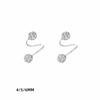 1 Pair Double-ended Stud Earrings Spiral Piercings Luxury Earrings Rhinestone Earrings  Women