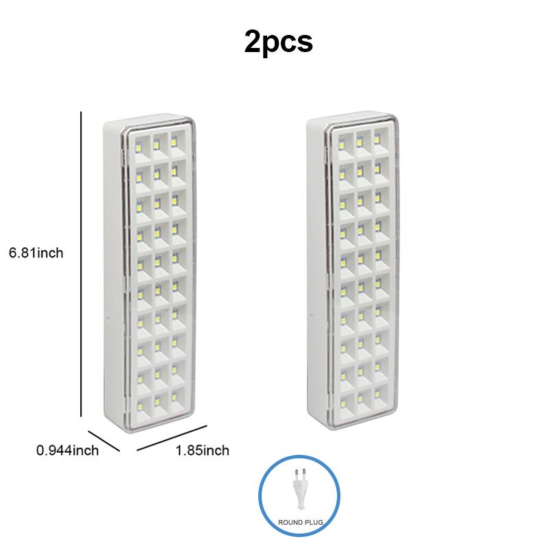 1/2/3/4pcs Emergency Light 30LED Emergency Evacuation Lamp Wall-mounted Home Bulb Rechargeable Camping Lights for Power Outage