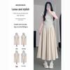 Women's Japanese Style High-Waist Wide-Leg Skirt Pants
