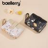 Baellerry Ladies Wallet With Animal Print Pu Material Compact Card Coin Holder For Daily Use