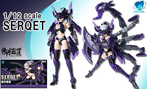 Doyusha Eastern Model ATK Girl SERQET 1/12 Scale Pre-Colored Plastic Model Kit, Approximately 14cm Tall
