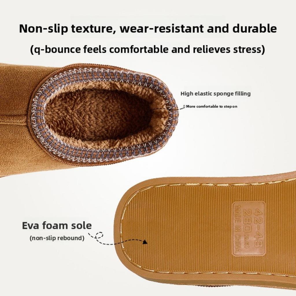 Hairy Slippers, Autumn and Winter Lace Indoor Home Cotton Slippers