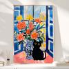 Canvas Painting Matisse Color Abstract Floral Vase Canvas Poster Black Cat Wall Art Prints Pictures for Living Room Home Decor