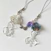 Jellyfish Phone Charm Keychain Pendant Phone Strap Acrylic Texture Phone Chain Suitable for Fashion Enthusiasts Present