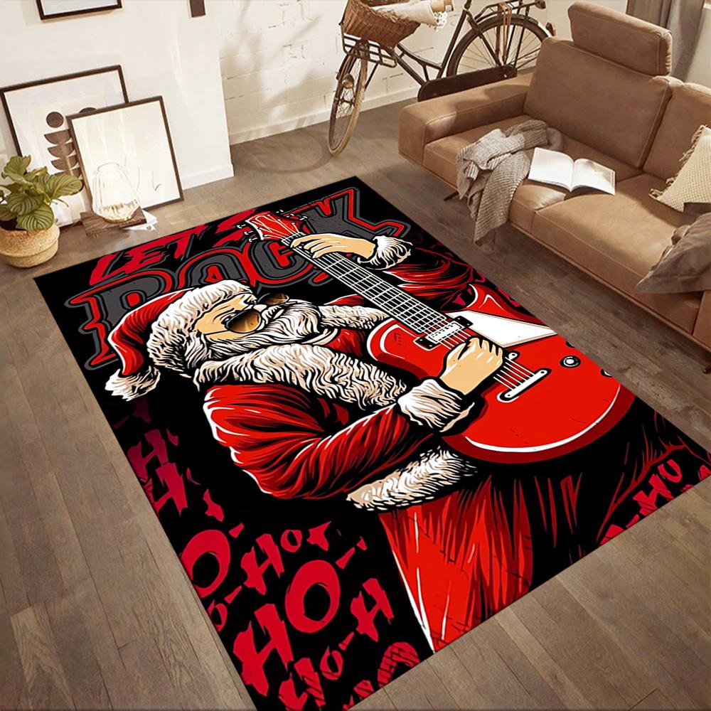 Fantasy Guitar Artwork Floor Mats for Living Room, Bedroom and Room Decoration Are Suitable for Gifts.