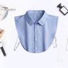 Colletto Finto da Adulto Revers Monopetto Cinturino Regolabile Falso Camicia da Donna Monocolore Business Interno Ufficio Lavoro