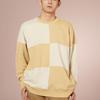 Vans Colorblock Schachbrett Rundhals Pullover Sweatshirt Unisex Oberteile Terrakotta VN000BYQYUU