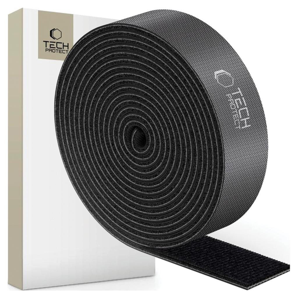 Tech-Protect Velcro Cable Organizer 300Cm Black