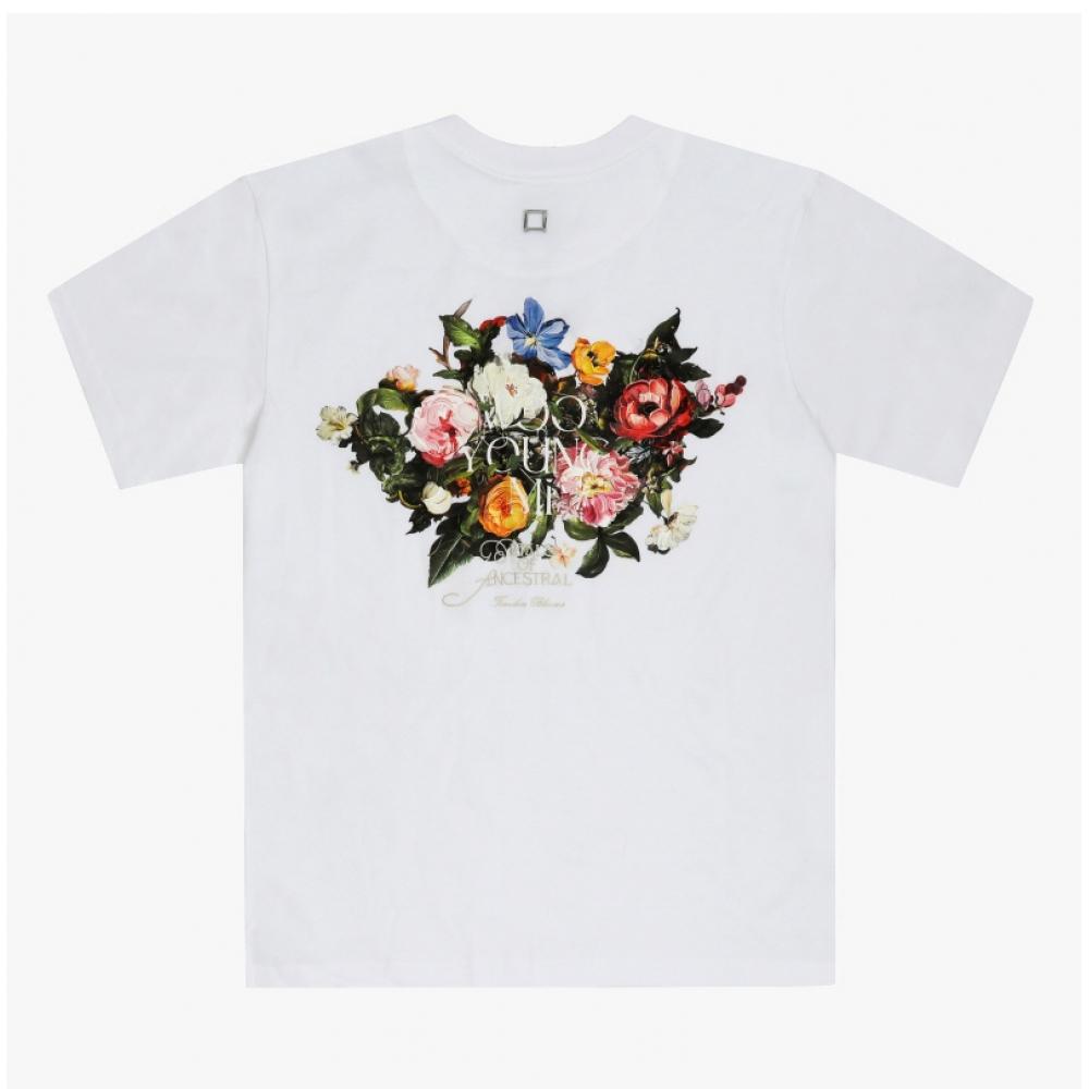 Wooyoungmi Men S Floral Back Logo Tee w253tS06