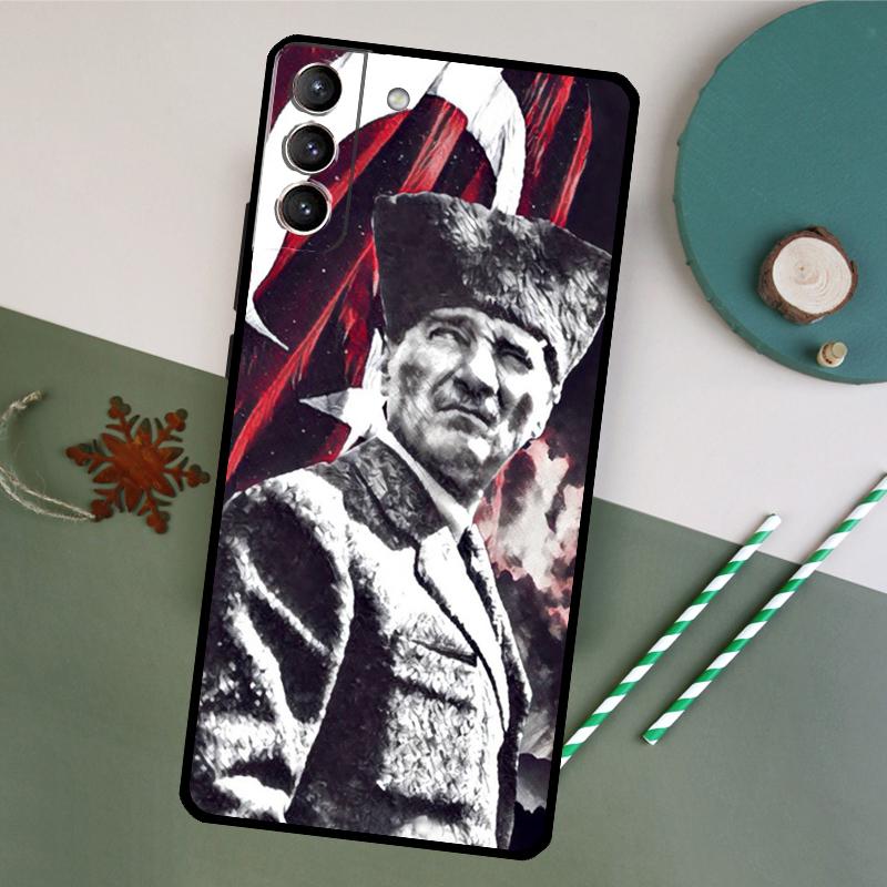 Turkish Ataturk Flag Phone Case For Samsung Galaxy S26 S23 Ultra S20 S21 S22 S24 S25 Plus S10 S25 FE Back Cover
