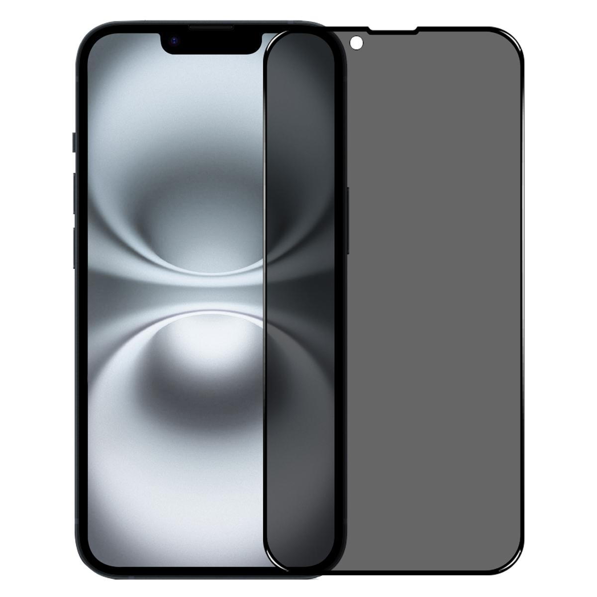 

NORTHJO A++ For iPhone 16e Privacy Screen Protector Anti Spy High Aluminium-Silicon Glass 0.3mm Film Type A