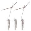 5 Sets DIY Clock Hands Wall Clock Hands Wood Clock Hands Repair Wooden Clock Hands for Replacement