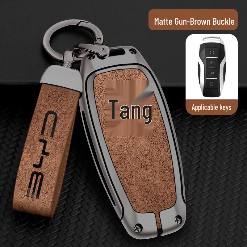 BYD Key Case Metal Shell: Anti-Lost Protection for Song PRO, Han, Tang, Song PLUS, Song MAX, Qin PRO Models.