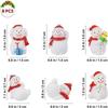 8pcs Mini Fairy Snowman Figurine Miniature Snowman Figurines Resin Snowman Ornament Xmas Party Favors for Christmas Party Desktop Decoration -Yx