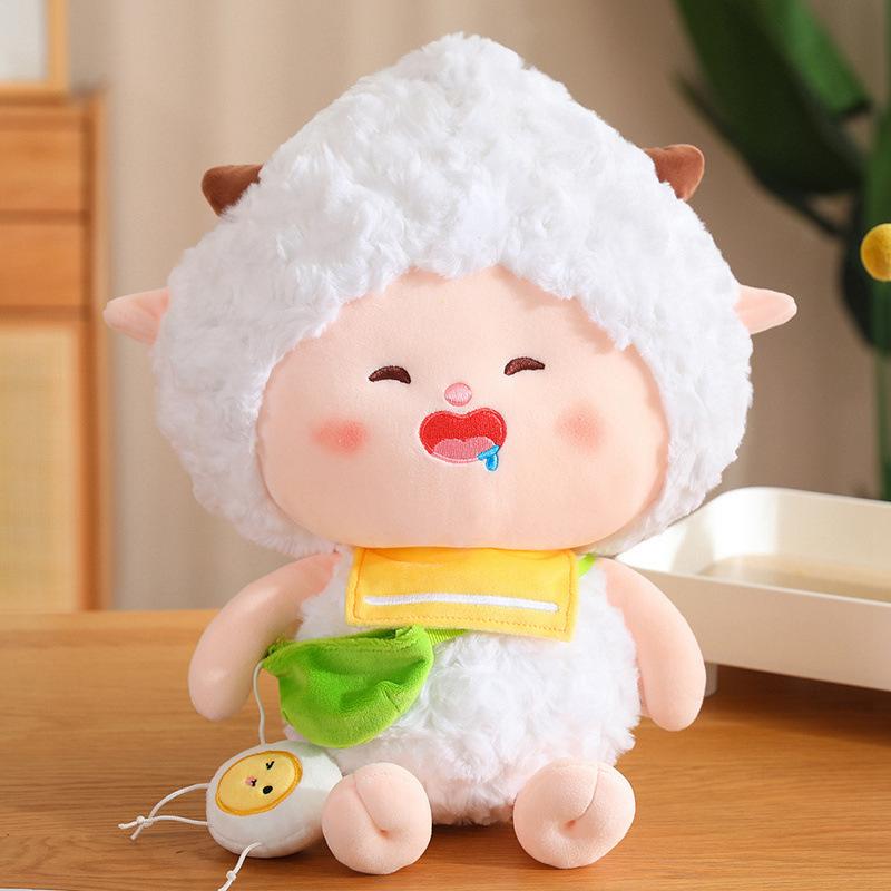 Pleasant Goat Series Plush Toy Doll Cute Cartoon Healing Lazy Pillow Comforting Doll Birthday Gift