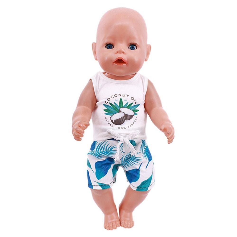 Summer Suit Boy Doll Cloth Short Sleeve 18 Inch Doll Cloth Cute   Boys and Girls