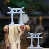 Fish Tank Ornament Japanese Shinto Torii Shrine Gate Model Miniature Aquarium Decoration for Underwater Landscape