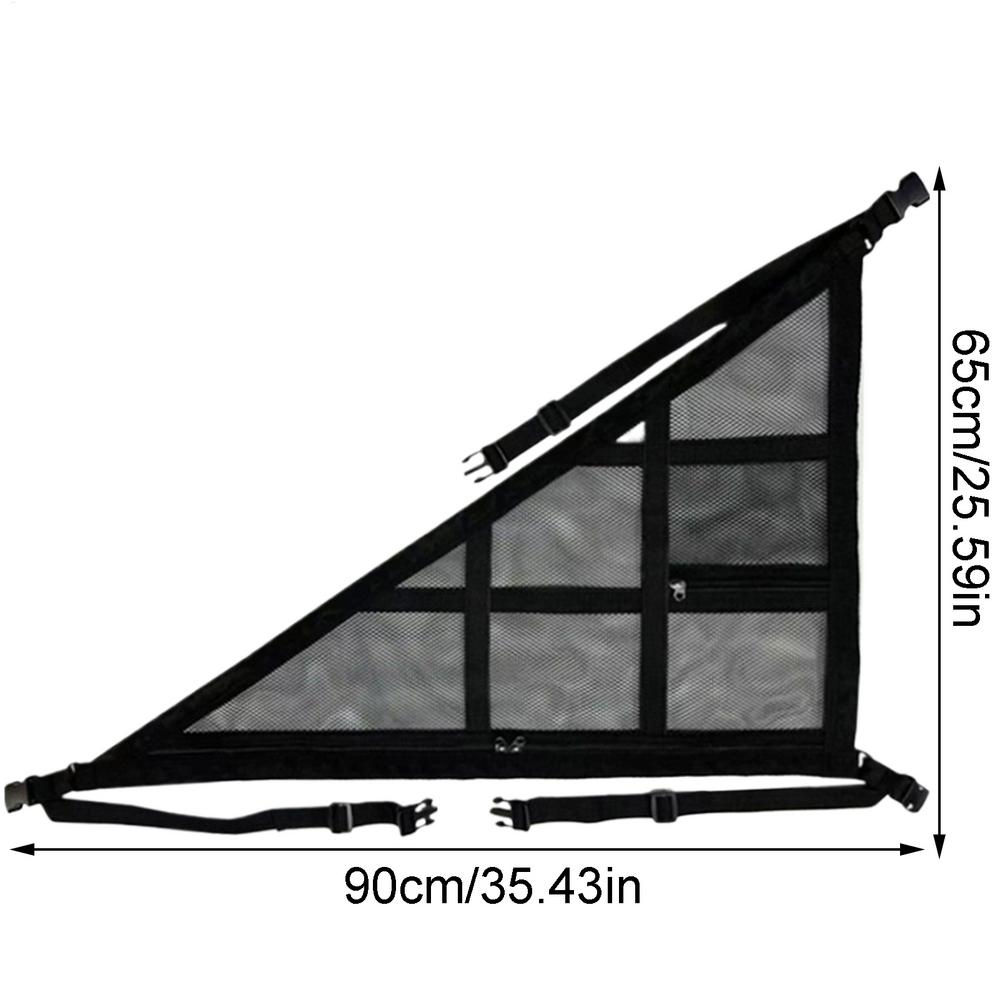 Car Strong Net Bag Load-Bearing Mesh Car Roof Storage Capacity Car Ceiling Auto Accessories Organizer Triangle Car Storage Net